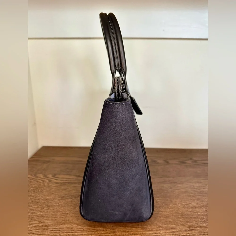 Coach 1941 Troupe Tote In Colorblock With Snakeskin Detail Pewter/Mist Multi - Picture 3 of 12